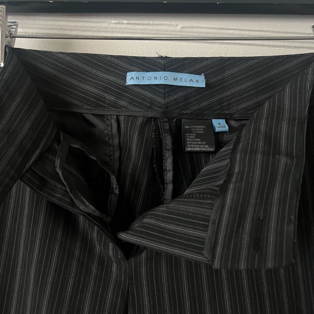 ANTONIO MELANI Charcoal Pinstripe pants